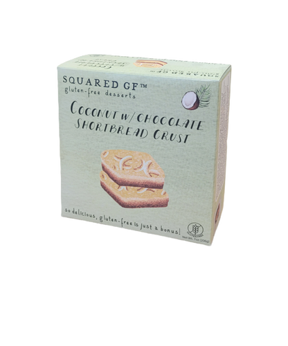 Gluten Free Coconut Chocolate Squares - 4 Square Box