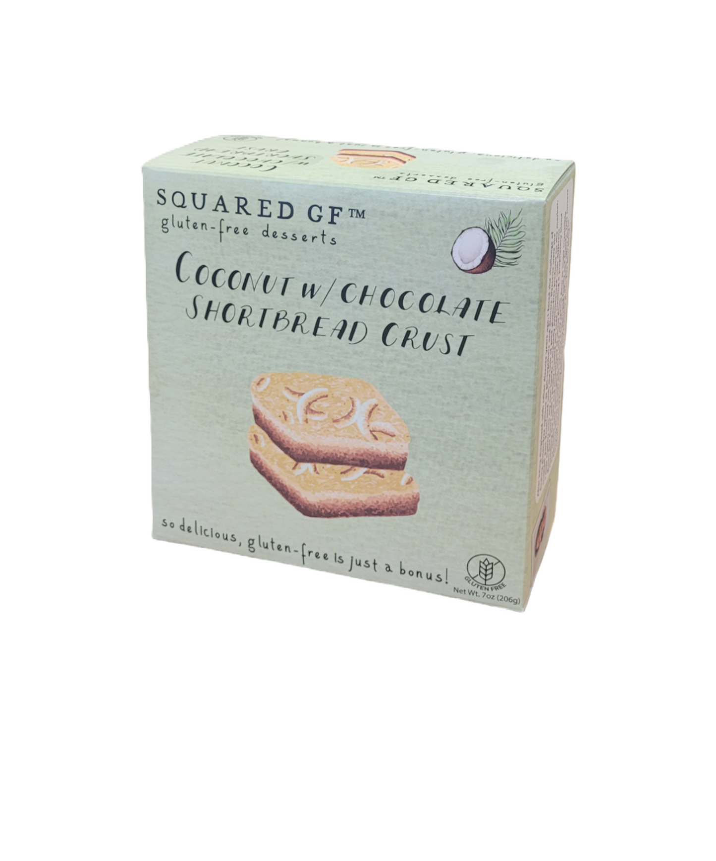 Gluten Free Coconut Chocolate Squares - 9 Square Box