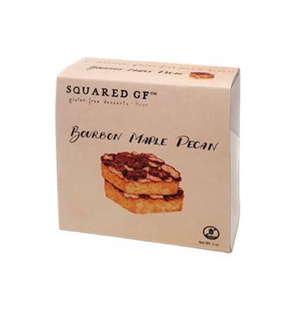Gluten Free Bourbon Pecan Squares - 4 Square Box