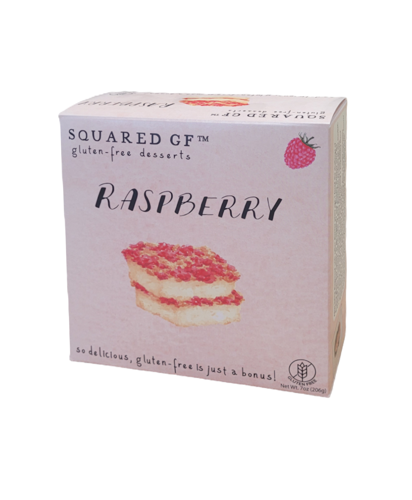 Gluten Free Raspberry Squares - 9 Square Box