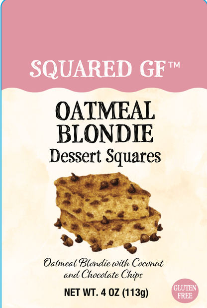 Oatmeal Coconut Chocolate Chip  Blondie Squares (4 pack)