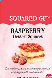 Raspberry Crumble Squares  (4 pack)